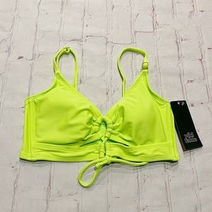 [Wild Fable] NWT neon green swim bikini top XS